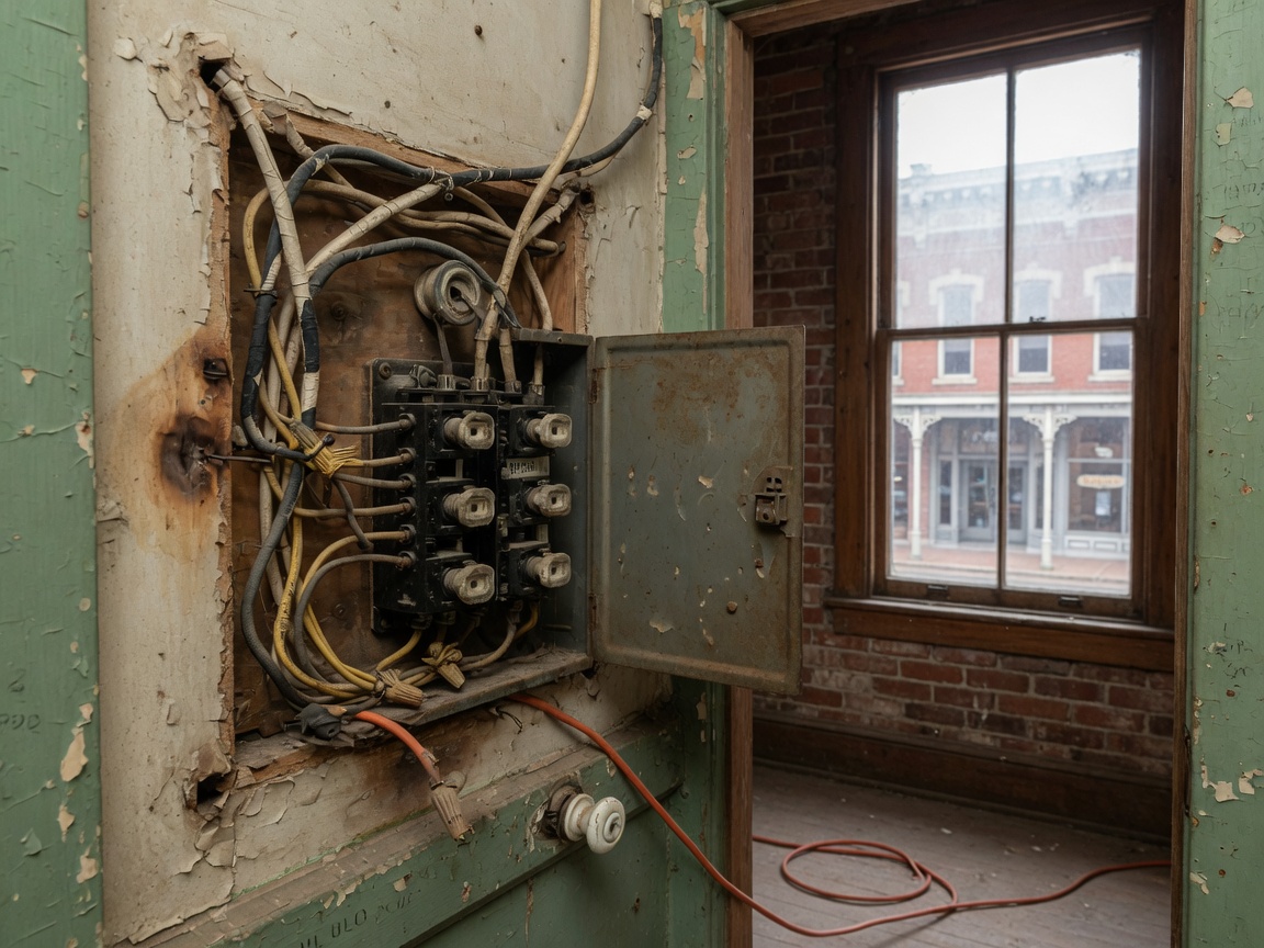 Signs of Outdated Wiring in Historic Downtown St. Charles Properties